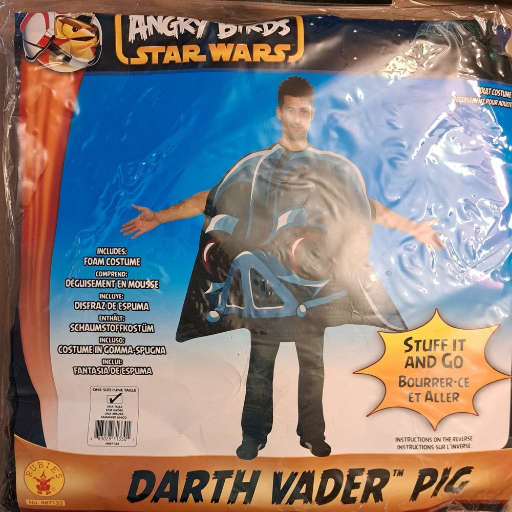 Rubies Angry Birds Star Wars Darth Vader Pig Adult Foam Costume 887133 One Size